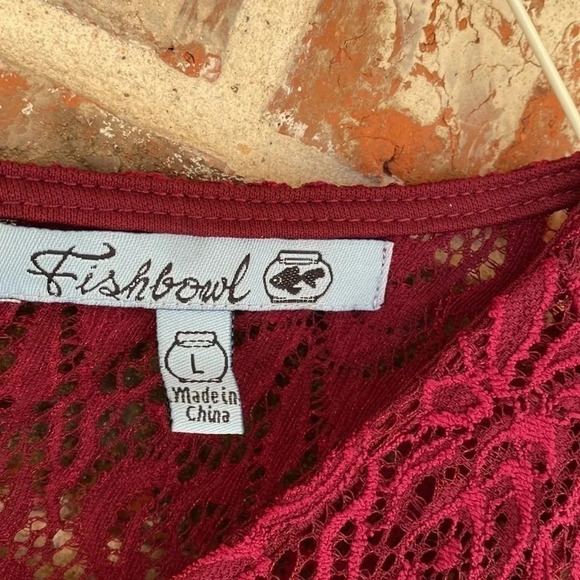 Fishbowl Berry Lace Fit And Flair Dress - Picture 6 of 10